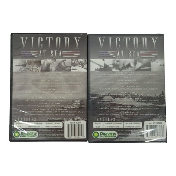 Victory At Sea Volume II IV A World War II Documentary DVD Lot Of 2 - Picture 2 of 12